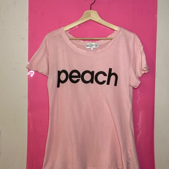 Wildfox Peach Tee - Picture 2 of 3